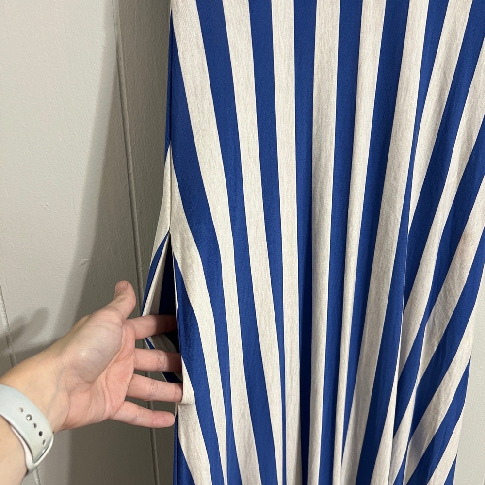 Matilda Jane The Road Ahead Maxi Dress Blue White Striped Womens Size XS - Picture 3 of 6